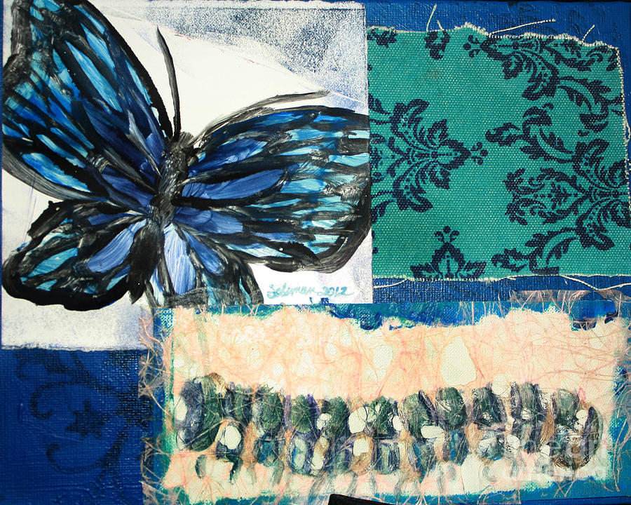 Blue Royal Transformation Mixed Media by Nicole Solsman - Fine Art America