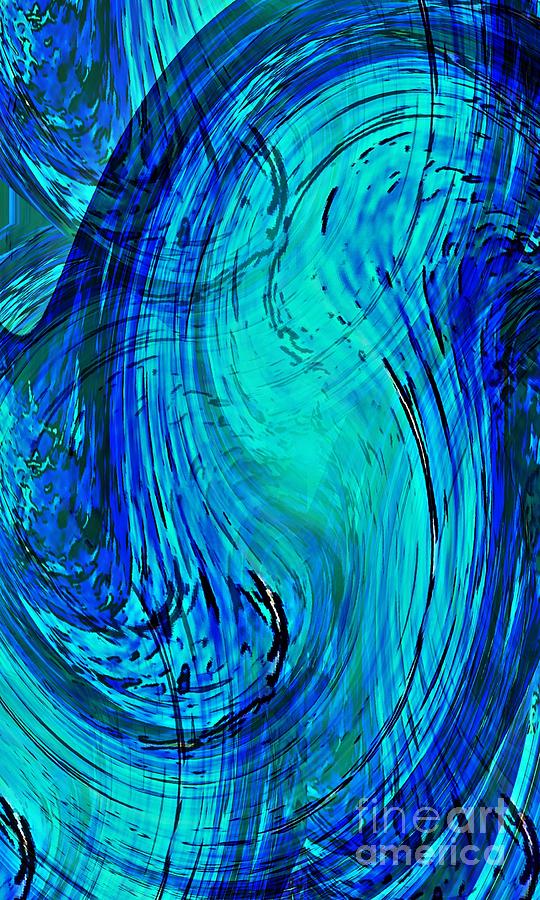 Blue Sea Digital Art by Sarah Loft