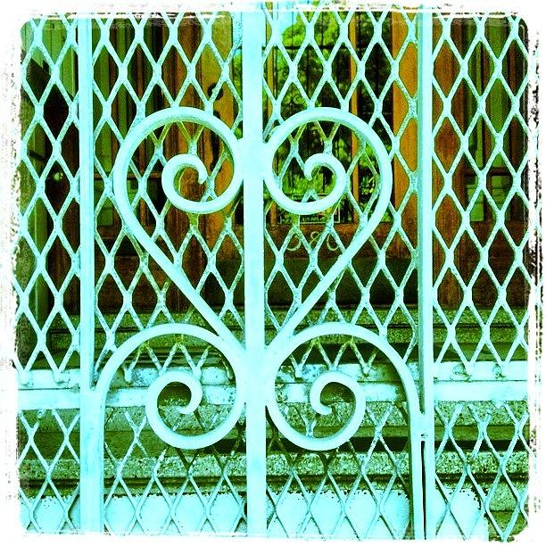 Home Photograph - Blue Security Door #home #lowerhaight by Lynn Friedman