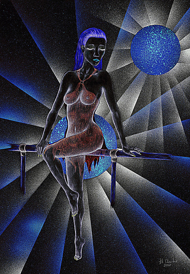 Blue seduction Digital Art by Kenneth Clarke