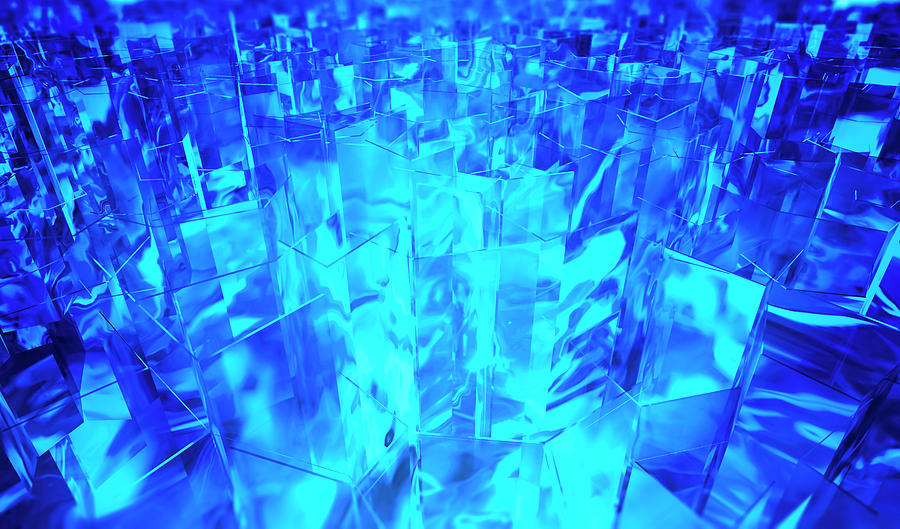 Blue Shapes Photograph by Andrzej Wojcicki/science Photo Library