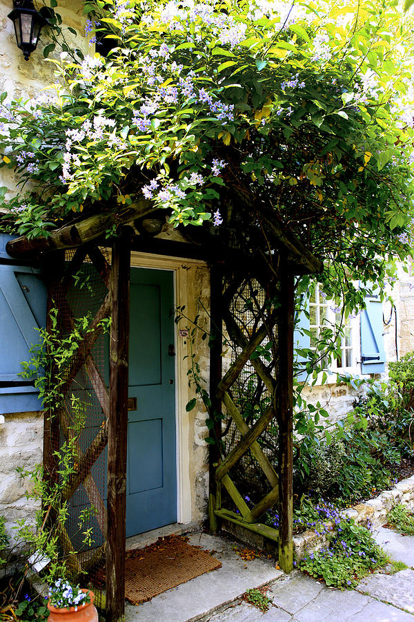 Blue Shutter Cottage Photograph by Chris Smith