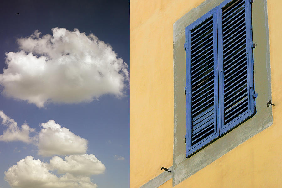 Etruscan Photograph - Blue Shutters by Al Hurley