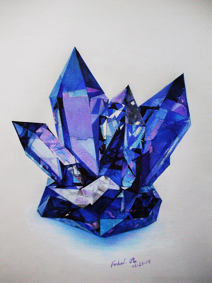 Blue-sign-crystal by Farhat Ashufta