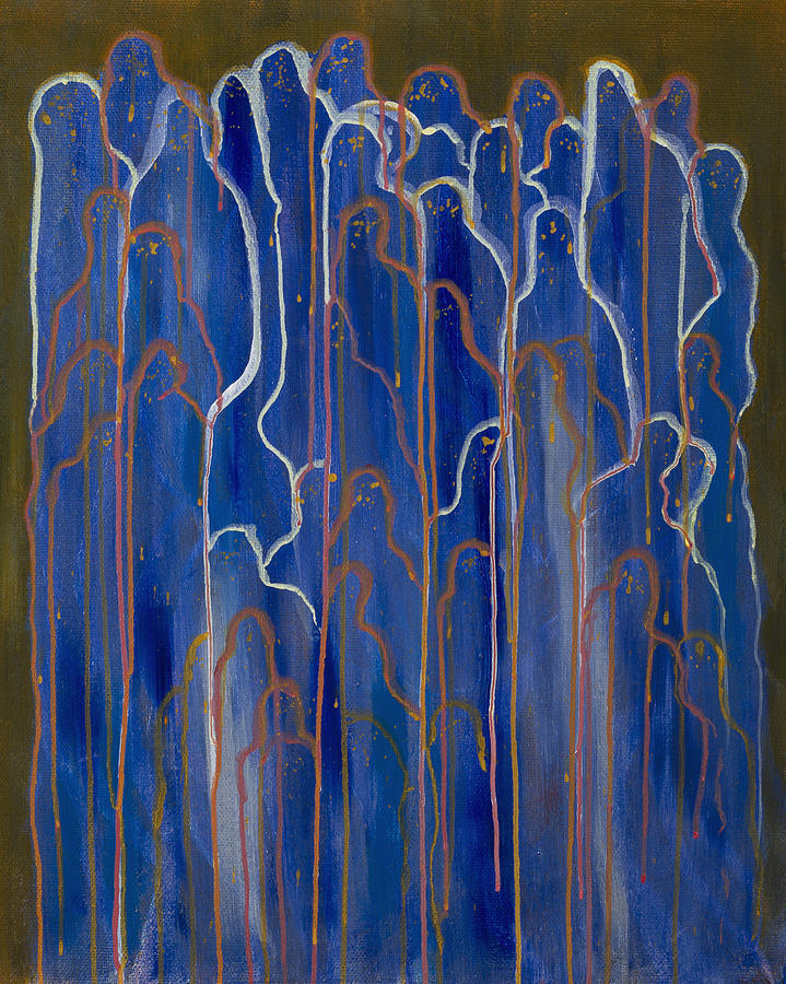 Abstract Painting - Blue by Siyavush Mammadov