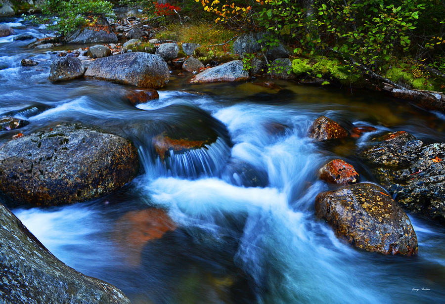 Blue Skies And Flowing Stream Photograph by George Bostian