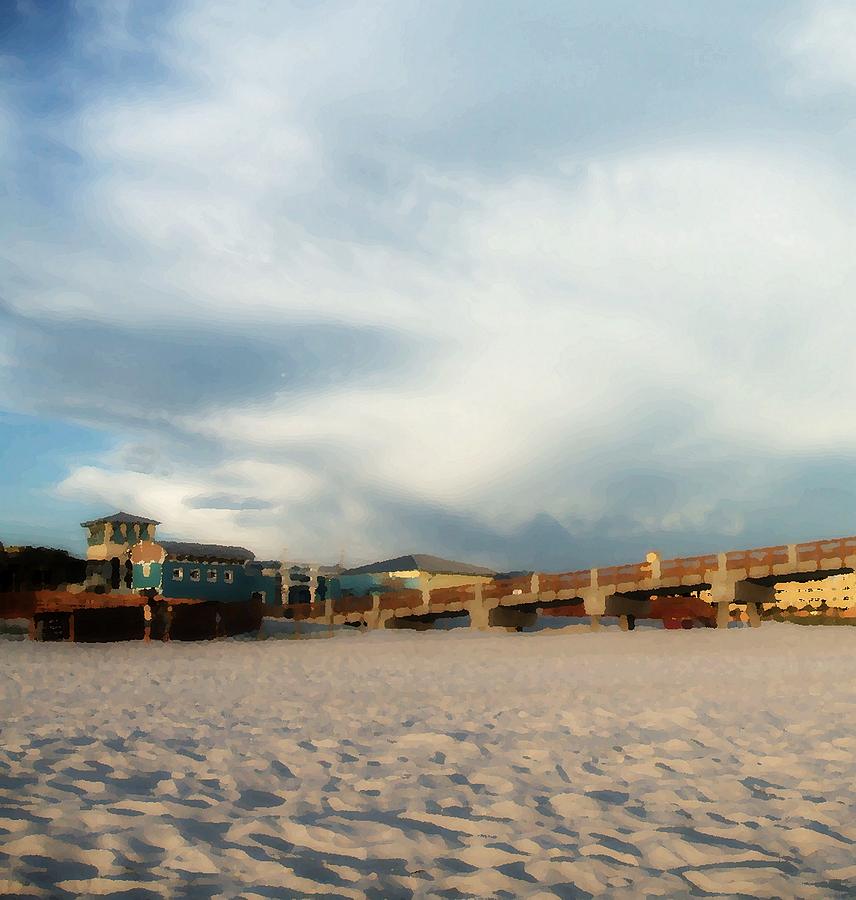 Blue Skies On The Beach Photograph by CG Abrams