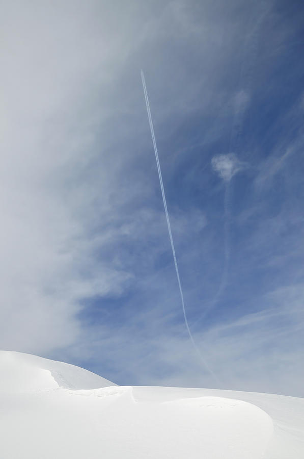 Blue sky and snow Photograph by Matthias Hauser