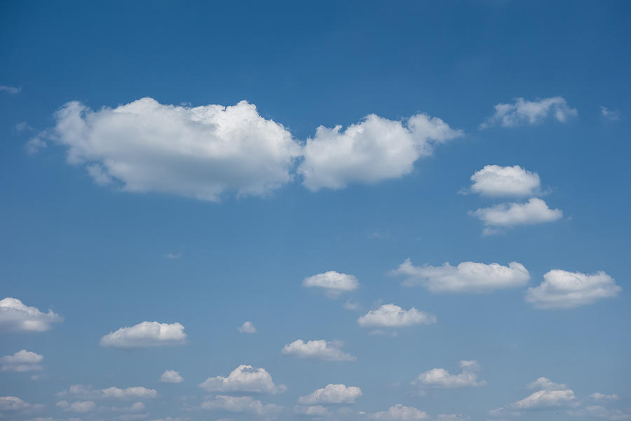 Blue sky and white clouds Photograph by Matthias Hauser - Fine Art America