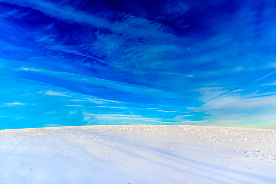Blue Sky At The Top Of The World Photograph by Randy Scherkenbach Blue Sky At The Top Of The World Photograph by Randy Scherkenbach
