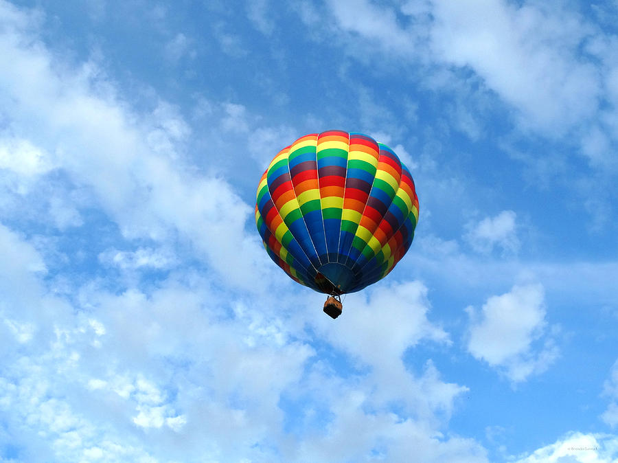 Blue Sky Photograph - Blue-sky Ballooning 1 by Dark Whimsy