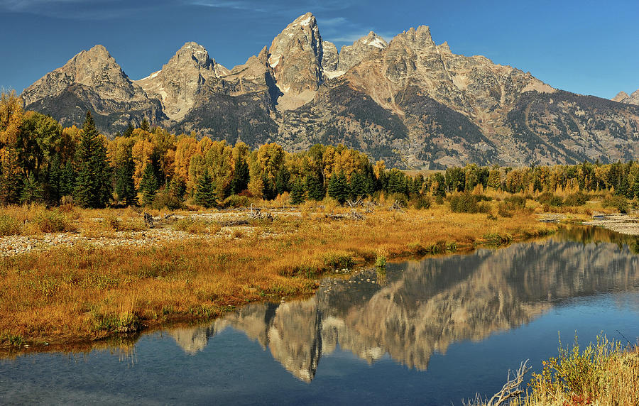 Blue Sky Day At Schwabacher by Jeff R Clow