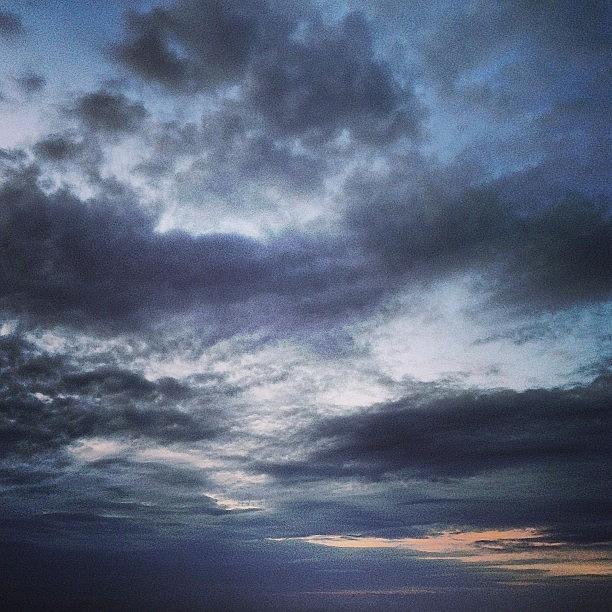 Blue Photograph - #blue #sky Morning by Kurt Iswarienko