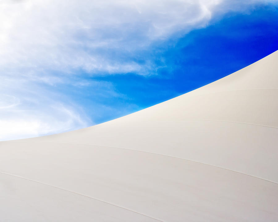 Blue Sky White Canvas Photograph by Kevin Anderson Blue Sky White Canvas Photograph by Kevin Anderson