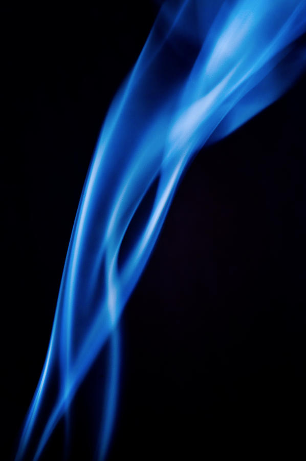 Blue Smoke  abstract  Photograph by Michalakis Ppalis