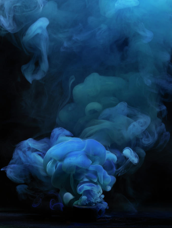 Blue Smoke Photograph by Henrik Sorensen