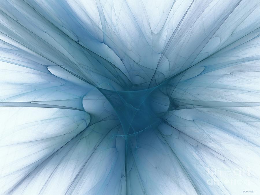 Blue Splash Digital Art by Elizabeth McTaggart