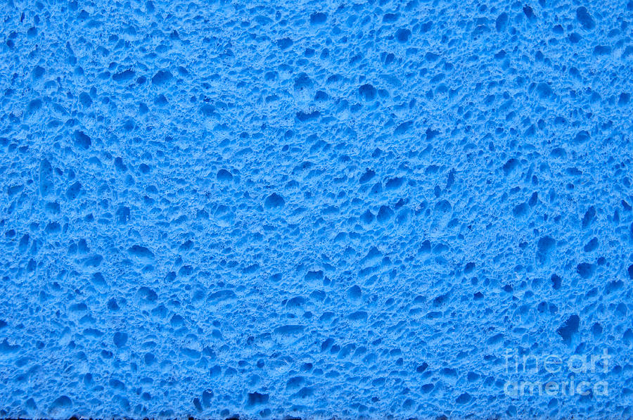 Blue Sponge Texture Photograph By Thp Creative