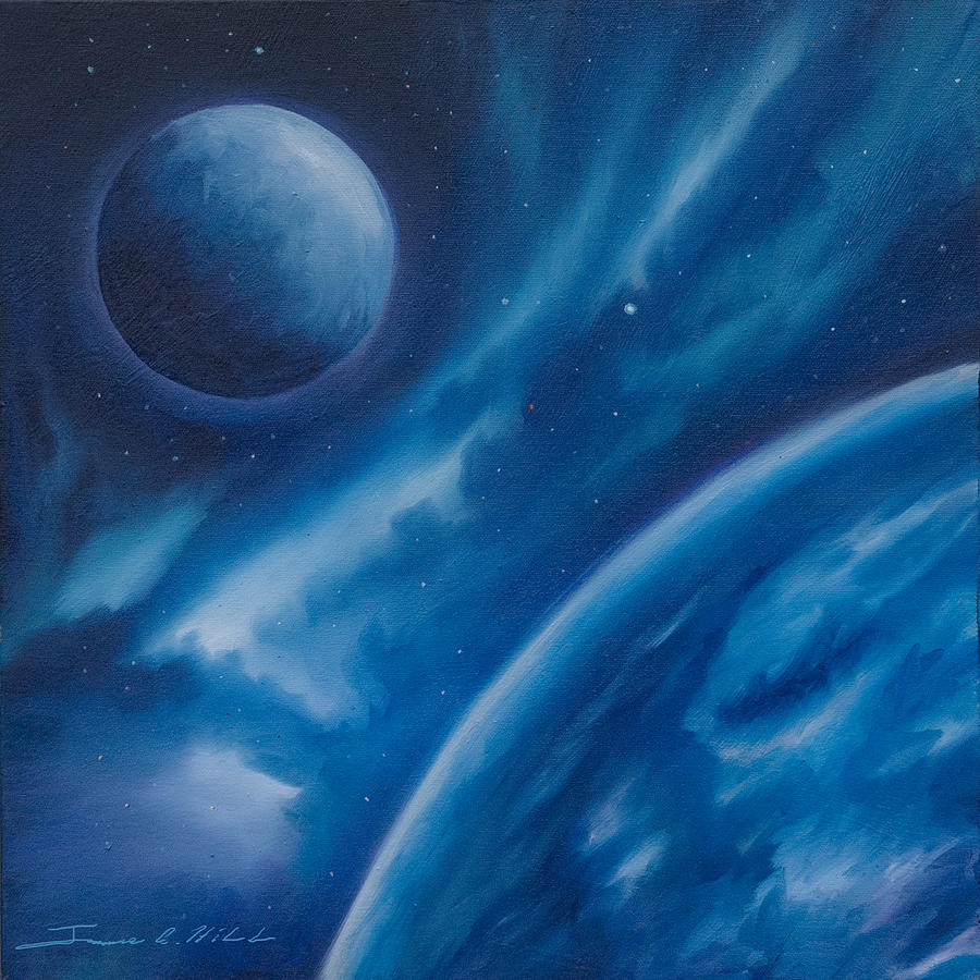 Blue Star Painting by James Hill