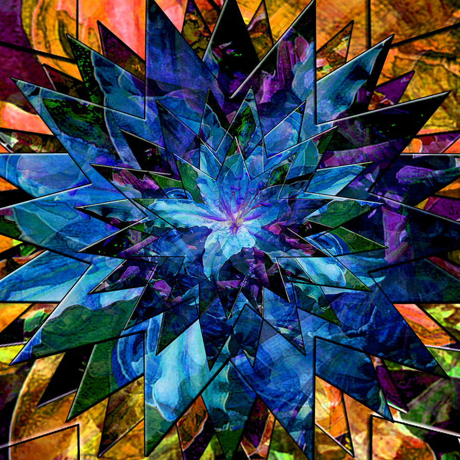 Blue Star Lily Digital Art by Michele Avanti