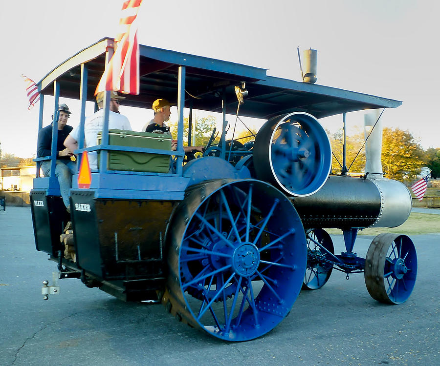 Blue Steam Tractor Photograph by Pete Trenholm