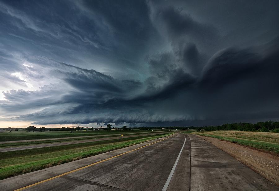 Blue Storm Photograph by Chris Sanner