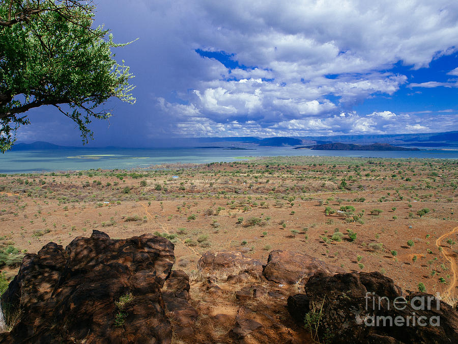 Blue Storm Over Lake Baringo Photograph
