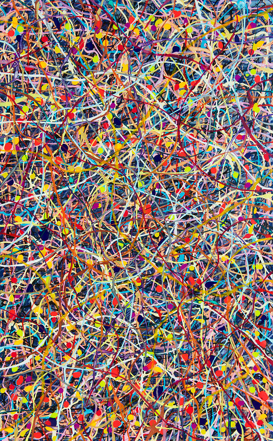 Blue String Theory Painting by Patrick OLeary - Fine Art America