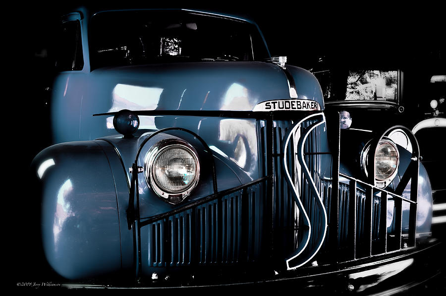 Blue Studebaker Photograph by Jerry Williamson - Pixels