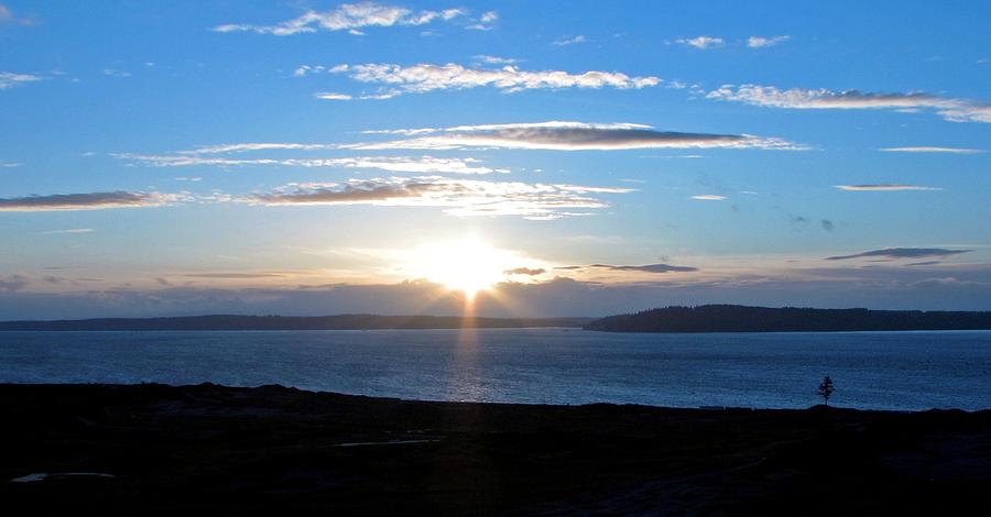 Blue Sunset - Chambers Bay Golf Course Photograph by Chris Anderson