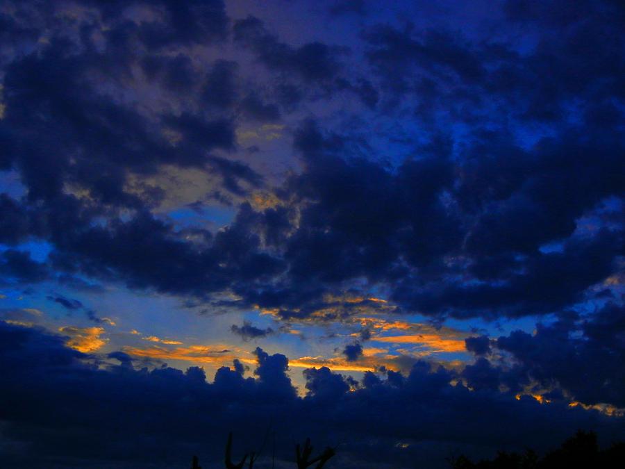 Blue Sunset Photograph by Mark Blauhoefer