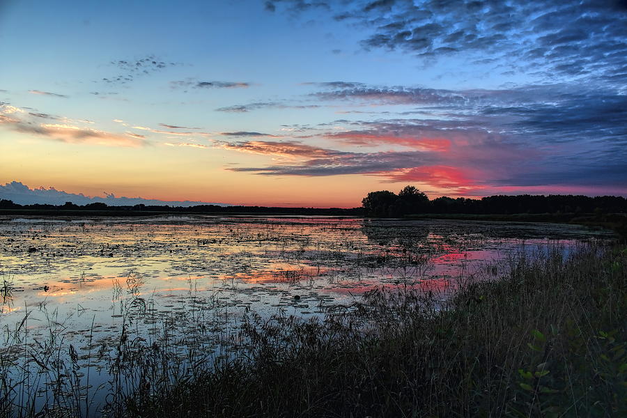 Blue Sunset Over The Refuge Photograph by Dale Kauzlaric