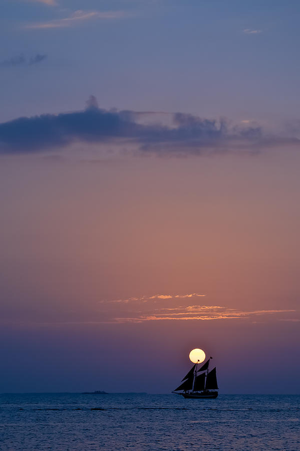 Landscape Photograph - Blue Sunset by Vaughn Garner