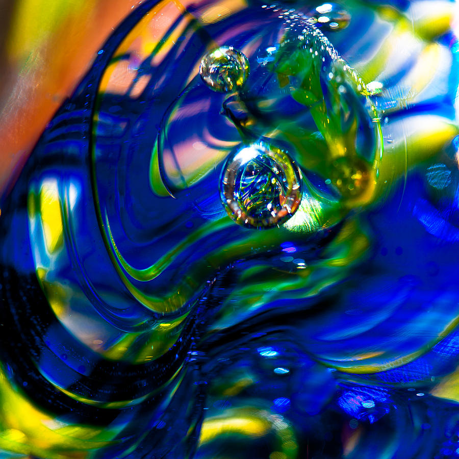 Blue Swirls Photograph by David Patterson