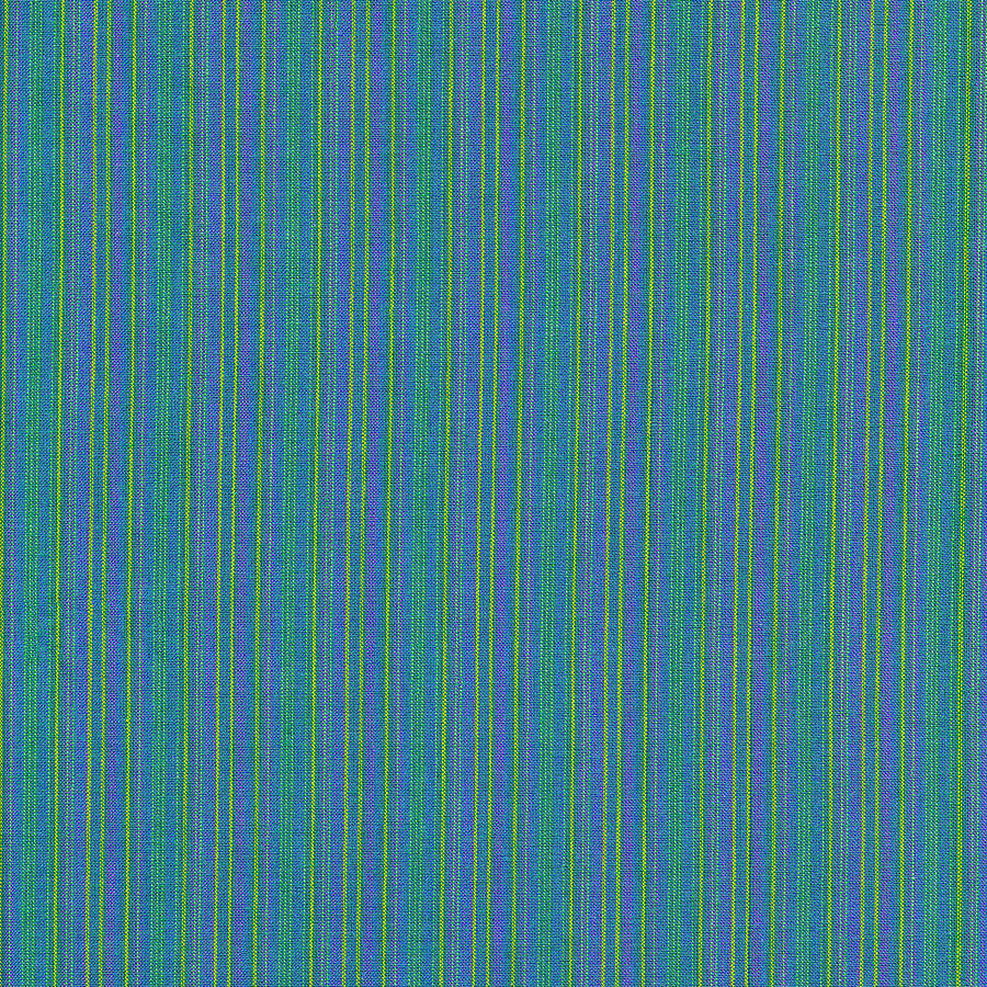 Blue Teal And Yellow Striped Textile Background Photograph by Keith Webber Jr