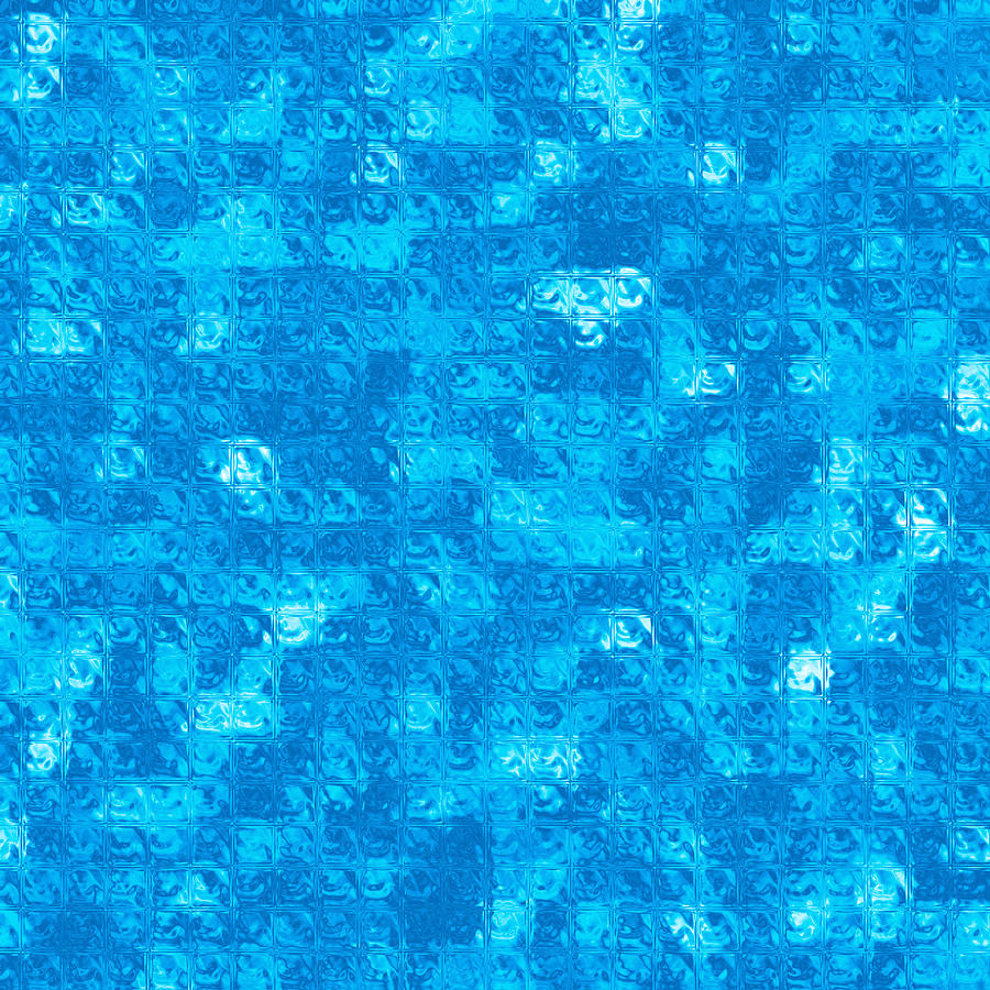 Abstract Digital Art - Blue tiles by Roy Pedersen