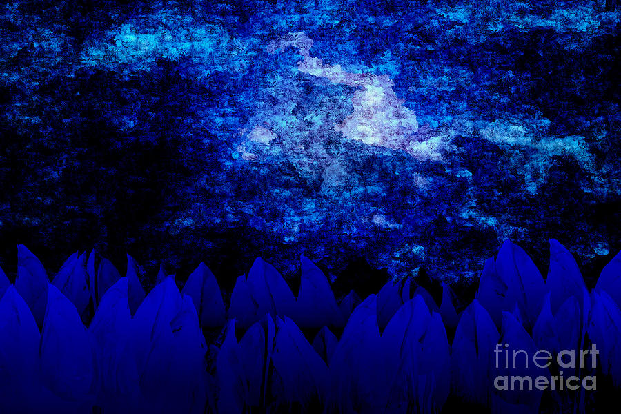 Blue Tulips Digital Art By Nelson Osorio Fine Art America