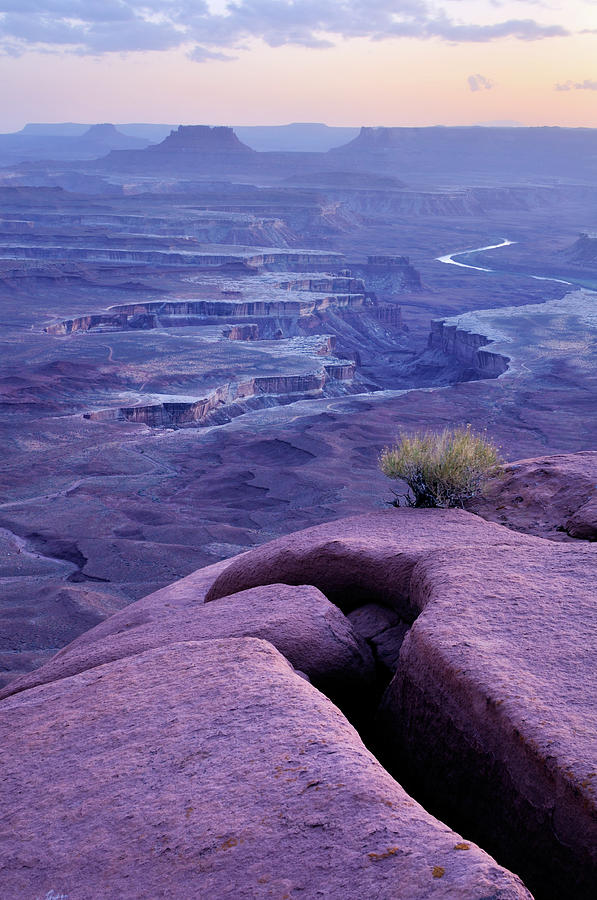 Blue Twilight Landscape In Canyonlands Photograph by Rezus