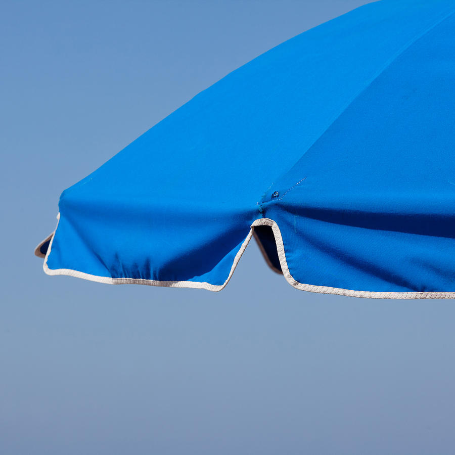 Blue Umbrella Photograph by Art Block Collections