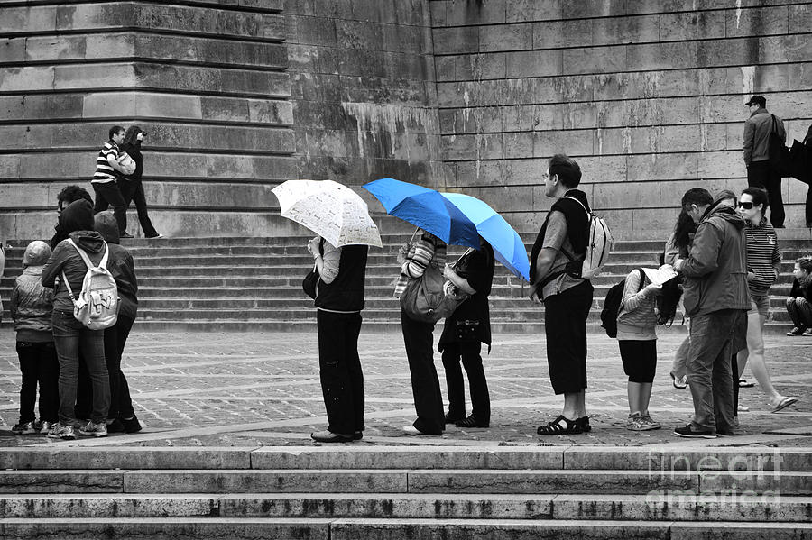 Blue Umbrellas Photograph by Louise Heusinkveld
