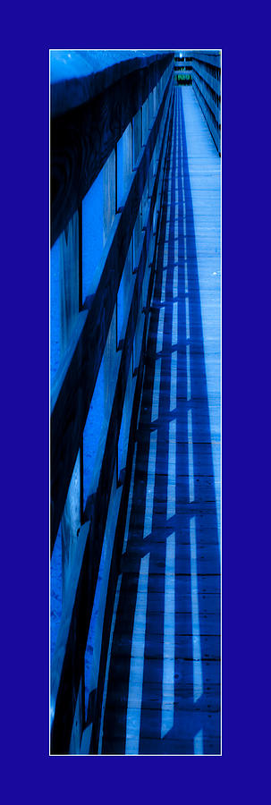 Blue Walkway  Photograph by Don Allen