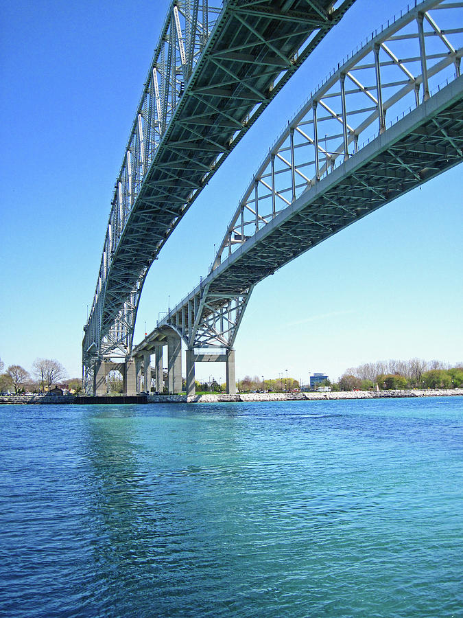 Bridge Photograph - Blue Water 6 by Mary Bedy