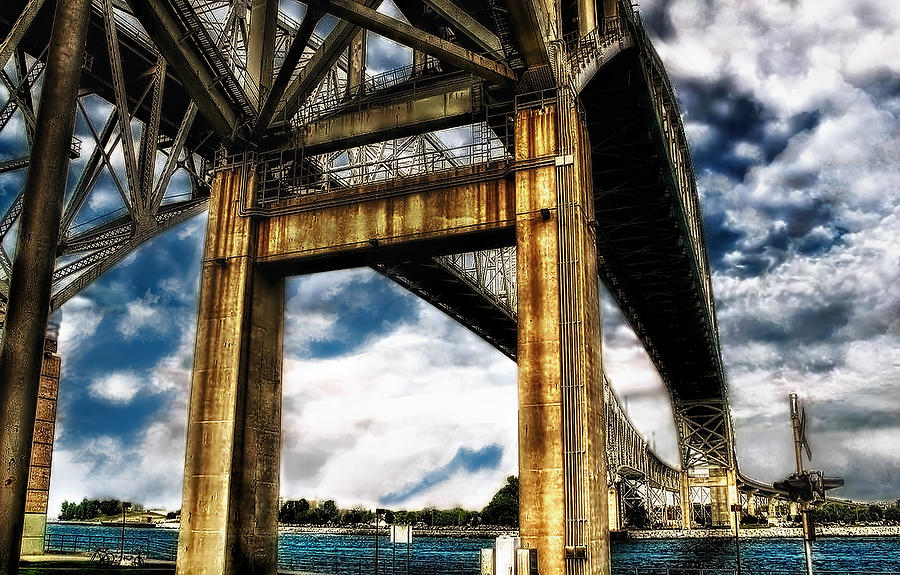 Blue Water Bridge - HDR Photograph by Pat Cook