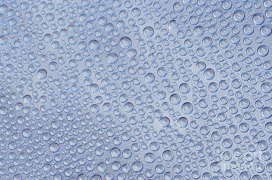 Blue Water Drops Photograph By Michal Boubin Fine Art America