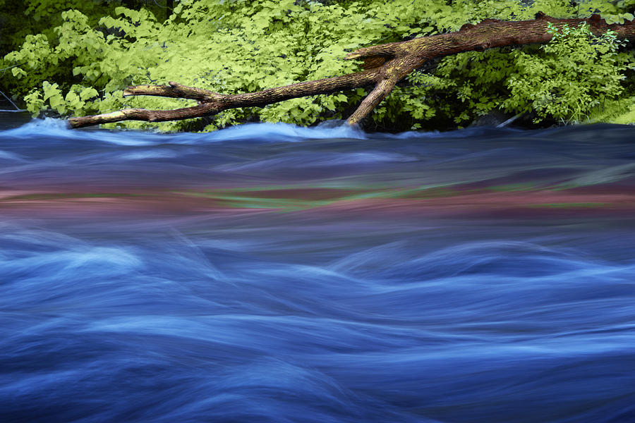 Blue Water Flowing on the Thornapple River Photograph by Randall Nyhof