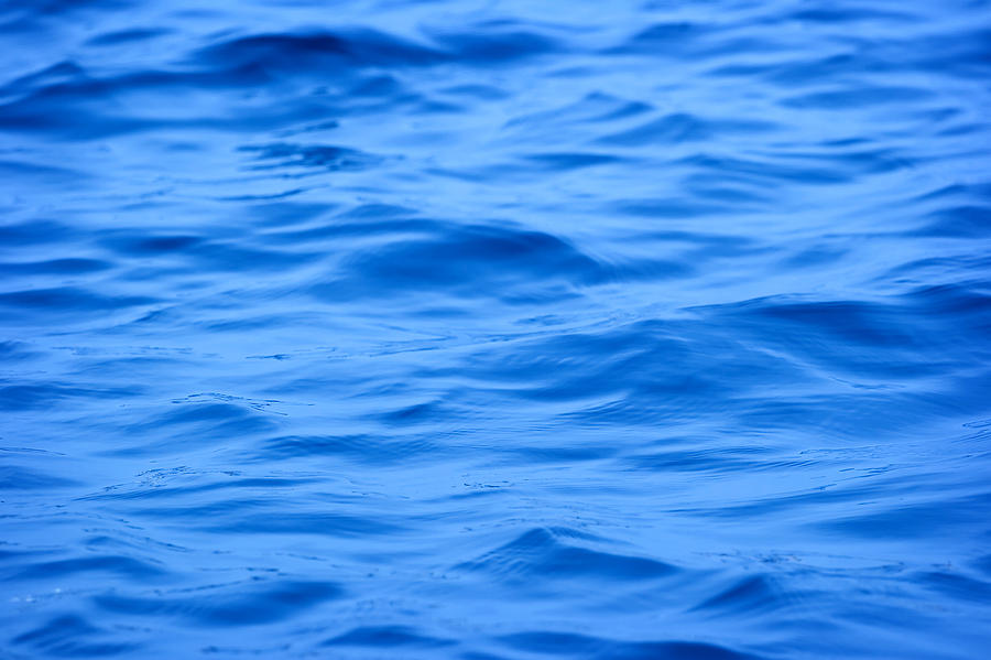 Blue water Photograph by Modern Abstract