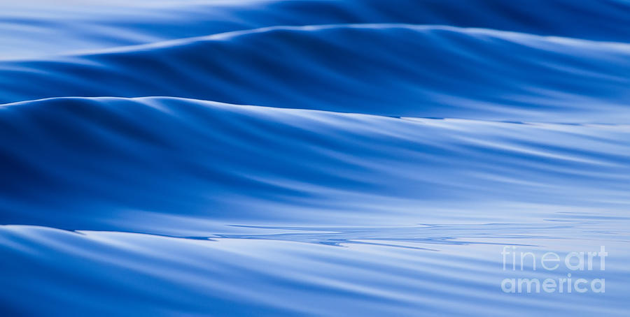 Blue Water Waves Abstract Photograph by Dustin K Ryan