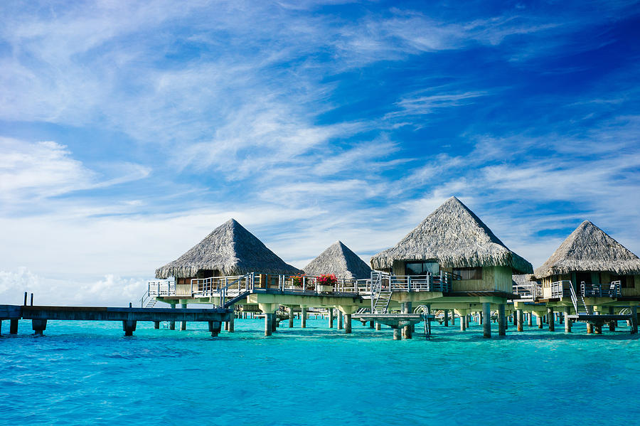 Blue waters of Bora Bora Photograph by Earl Dieta - Fine Art America