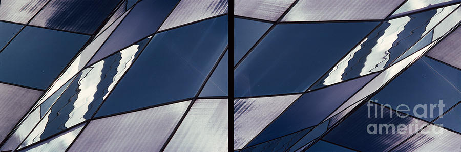 Abstract Cityscape Photograph - Blue Wavelength 3 by Thomas Carroll