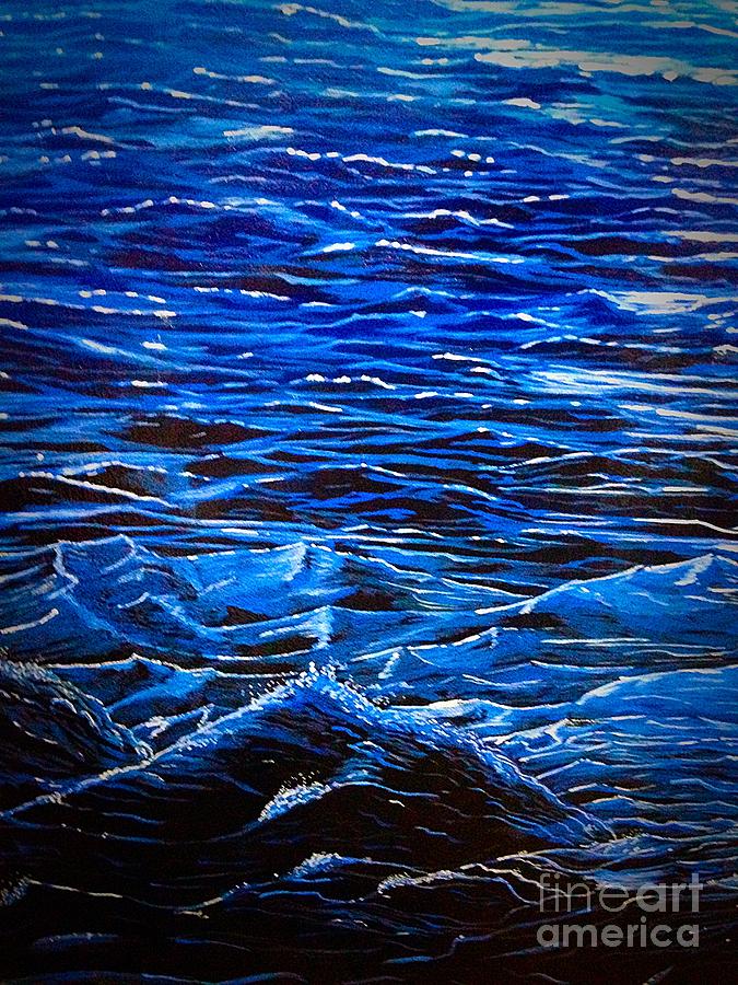 Blue Waves  Painting by Martha Seale